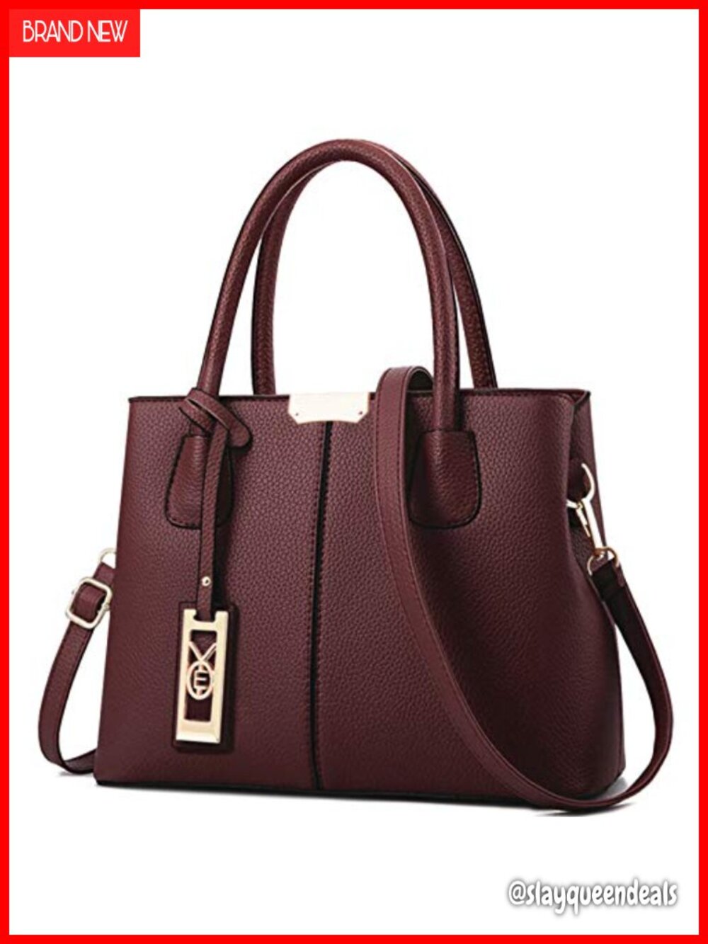 Women's Satchel Purse Top Handle Shoulder Bag Faux Leather Crossbody Tote